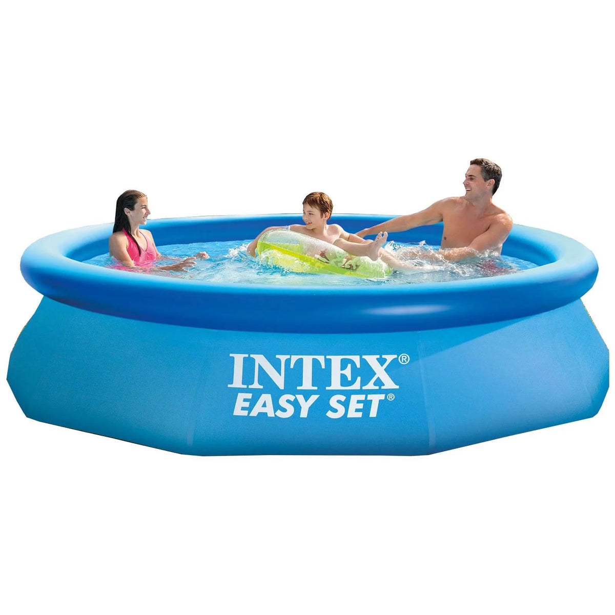 10ft x 30in Inflatable Round Swimming Pool & Pump U98282