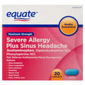 Maximum Strength Severe Allergy Plus Sinus Headache Caplets, 20 Count V250906