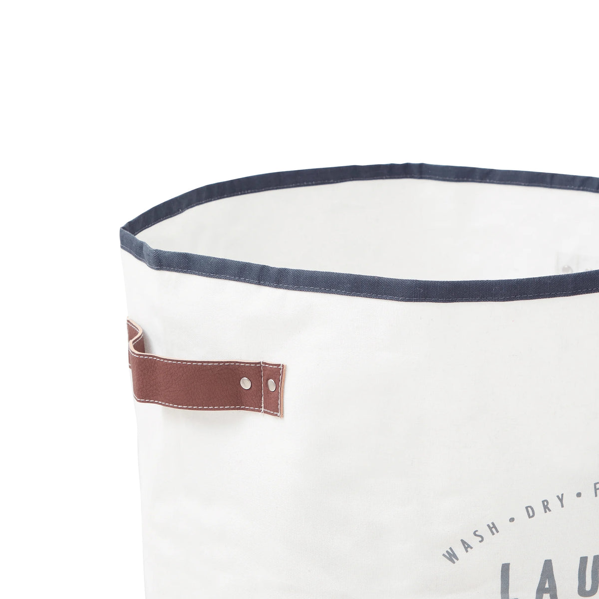 2 Pack Ivory Grey Canvas Laundry Hamper N3162